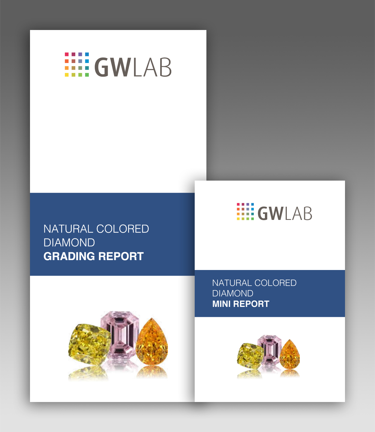 GWLAB Colored Diamond Grading Report - Outer Cover